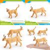 Childrens Wildlife Animal Mother Caracal Cat And Abyssinian Pvc Model Toy For Educational Play And Home Decor