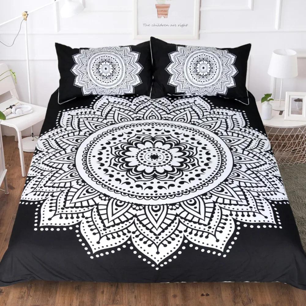 Black And White Milk Pattern Bedding Set Simple Style Soft And Comfortable Duvet Cover Set 3-Piece Children's Duvet Cover Set