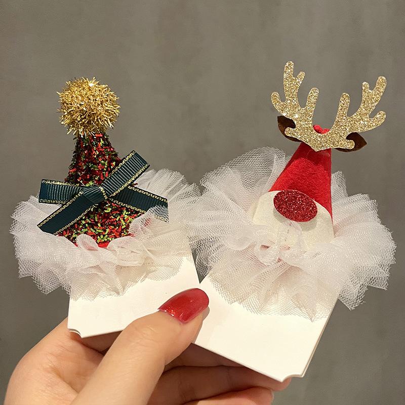 Christmas Hair Accessory Christmas Decoration for Kids Baby Shower Birthday Party Hairpin Navidad 2025 Novedades