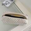 Large Capacity Pencil Case Polka Dot Case, Fabric Stationery Organizer Pouch, Cute Makeup Versatile Canvas Storage Bag Zipper Closure Pen for