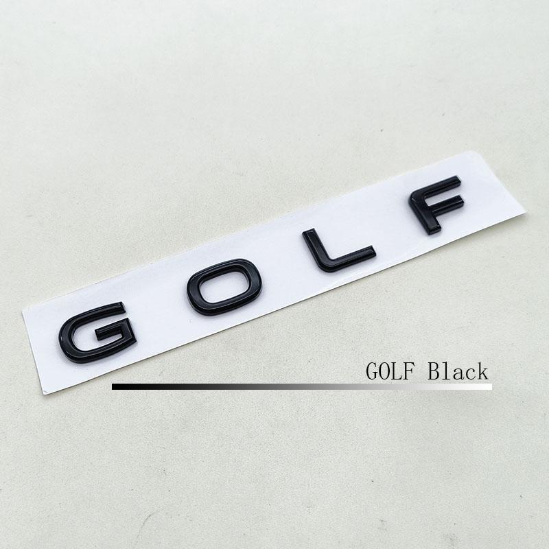 Nuovo Logo 3D ABS Cromato Nero Emblema Golf Lettere Stemma Adesivo Baule Posteriore Auto Per Golf MK7 MK7.5 MK8 Accessori Styling Auto
