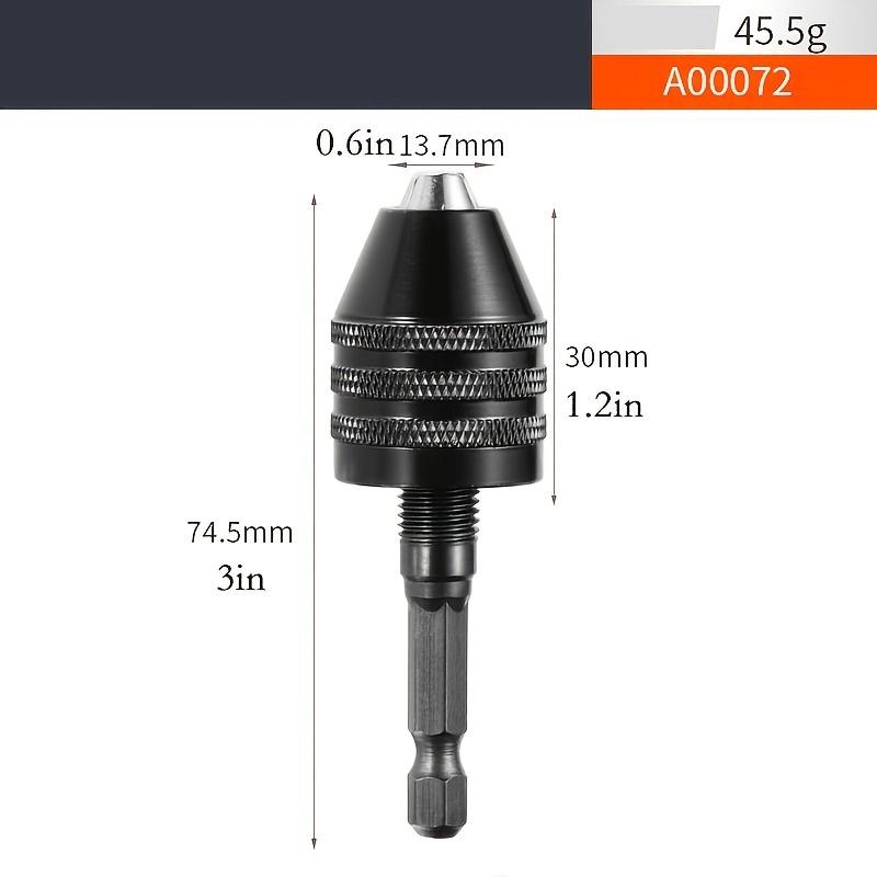 Schlüsselloses Bohrfutter, 1/4, 1/8, 1/16 Zoll Sechskant- und Rundschäfte Kleiner Bohrfutter-Wechseladapter