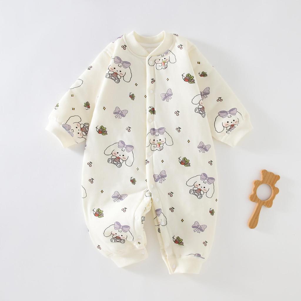 40g Dünner Baumwoll-Kleinkind-Overall: Universeller warmer Freizeit-Strampler für Säuglinge, Jungen und Mädchen, Herbst/Winter