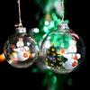 12pcs Diy Clear Plastic Refillable Balls Ornaments, 2.36inch Christmas Balls For Christmas, Birthday, Crafts Decoration
