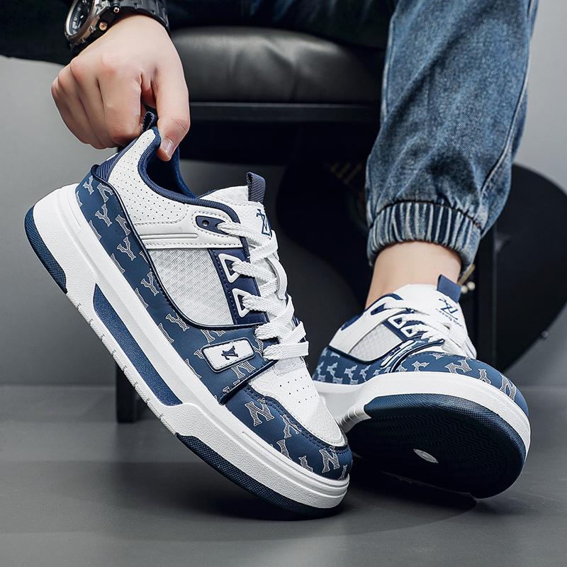 Moda pentru bărbați Pantofi de skateboard ocazional de jos pentru băieți Pantofi comozi Studenți de sex masculin Trend Talpă moale Clasic Respirabil Sală de sport Anti-alunecare