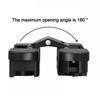 Zinc Alloy Door Hinge Folding Invisible Cross Hinge 180 Degree Adjustable Cabinet Cupboard Door Hinge
