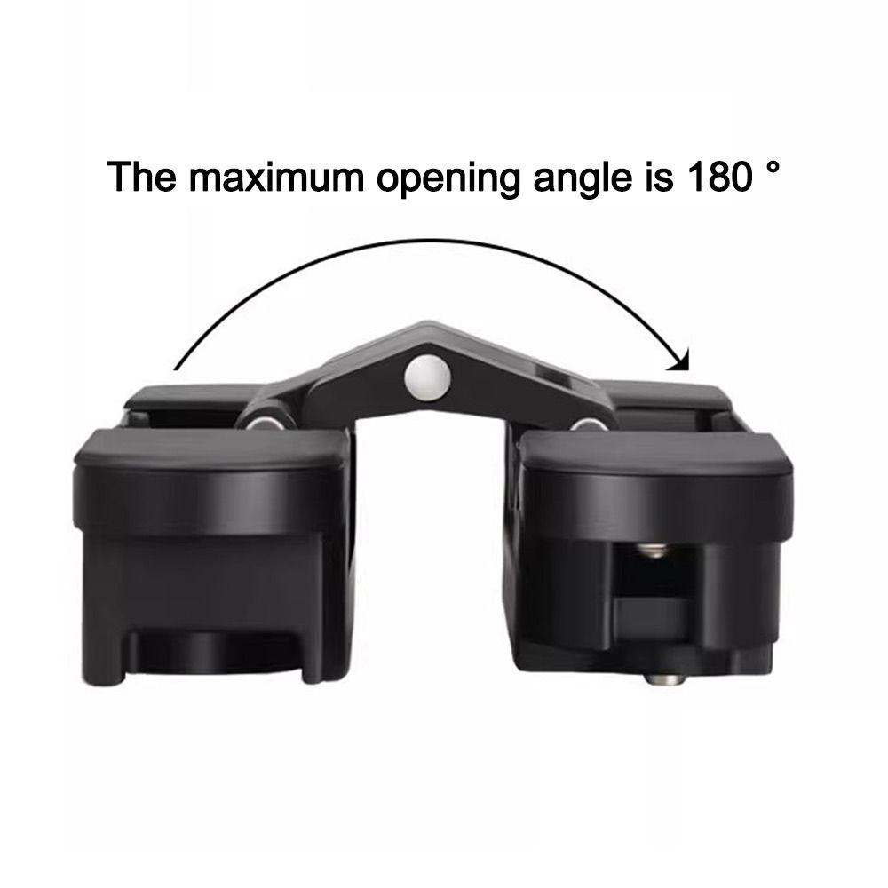 Zinc Alloy Door Hinge Folding Invisible Cross Hinge 180 Degree Adjustable Cabinet Cupboard Door Hinge