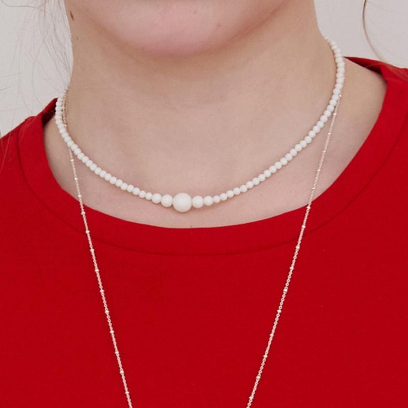 STILL INSTANT Rose with Dew - Necklace 12 (2colors)