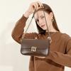 Leather High-grade Small Bag Spring Female Bag Popular Cross-body Bag Temperament Small Square Bag