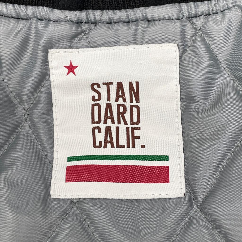 STANDARD CALIFORNIA 21AW Black x Orange SD Versity Jacket Jacket L Black/OrangeUsed