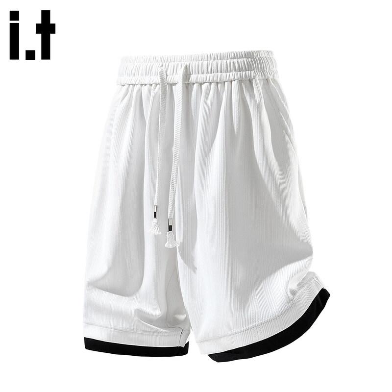 CHOCOOLATE Men's Textured Casual Shorts