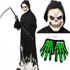 Costume da Morte di Halloween per Bambino Ragazzo Ragazza, Include Veste, Falce, Maschera, Guanto