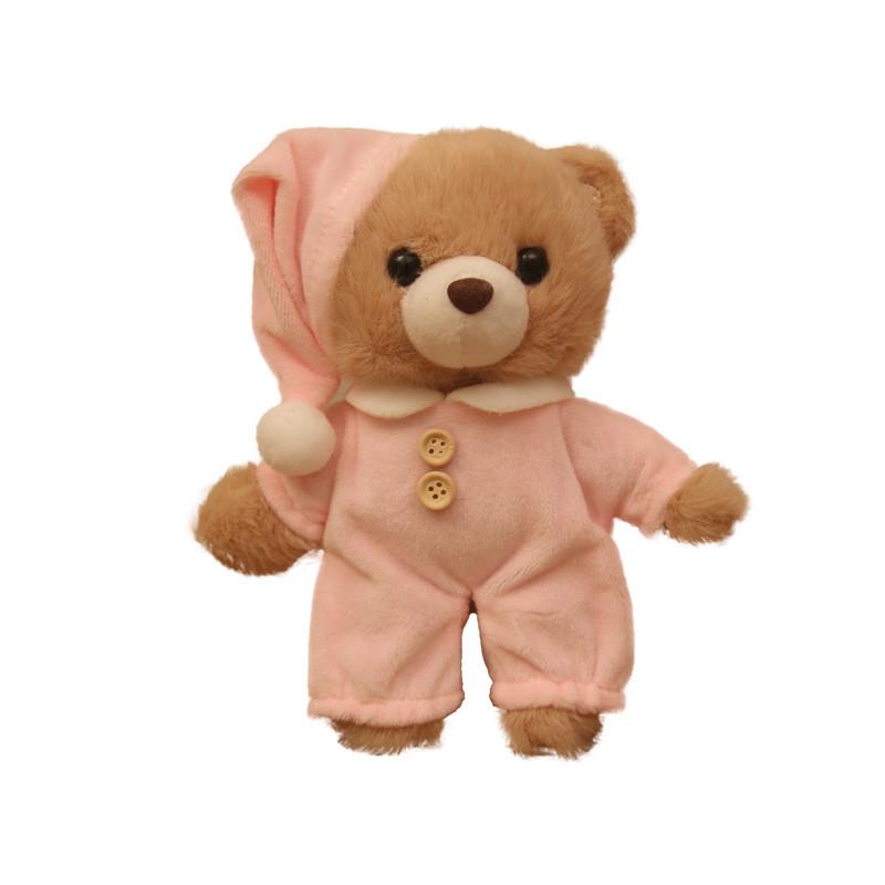 Plush Bear Keychain With Sleepwear Design For Kids And Adults
