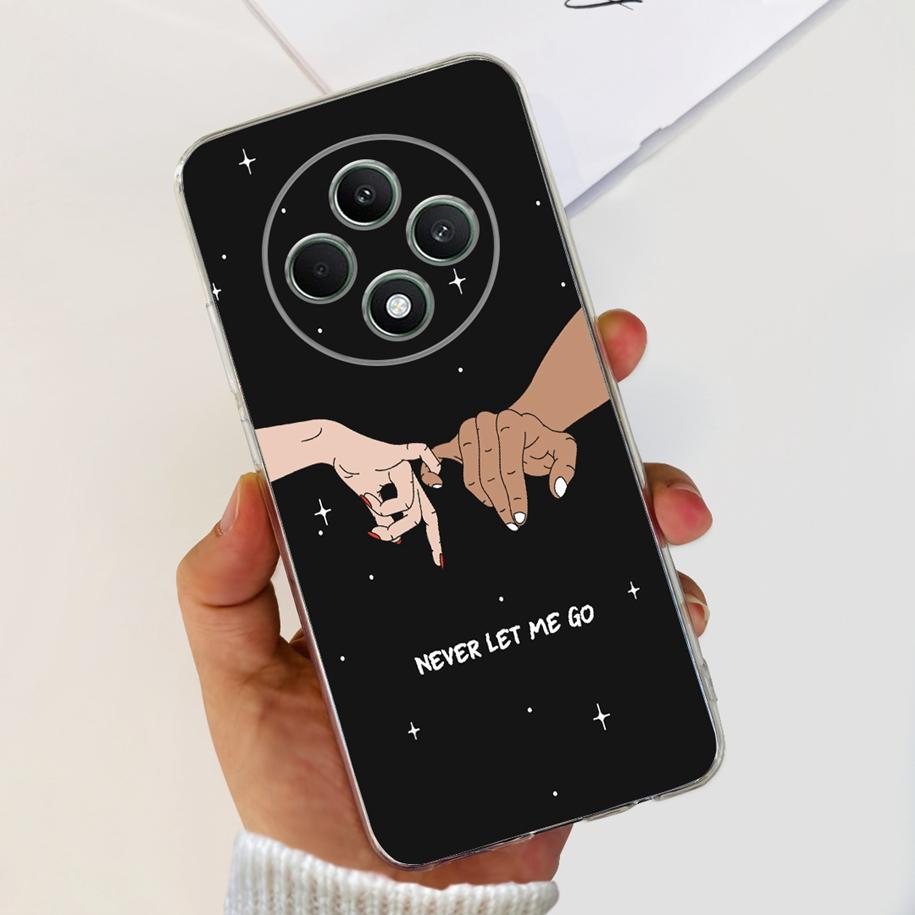 For Oppo Reno12 F Case CPH2637 Shockproof Cover Cute Cat Cartoon Soft Slim Clear Phone Cases For OPPO Reno 12F 4G CPH2687 Fundas