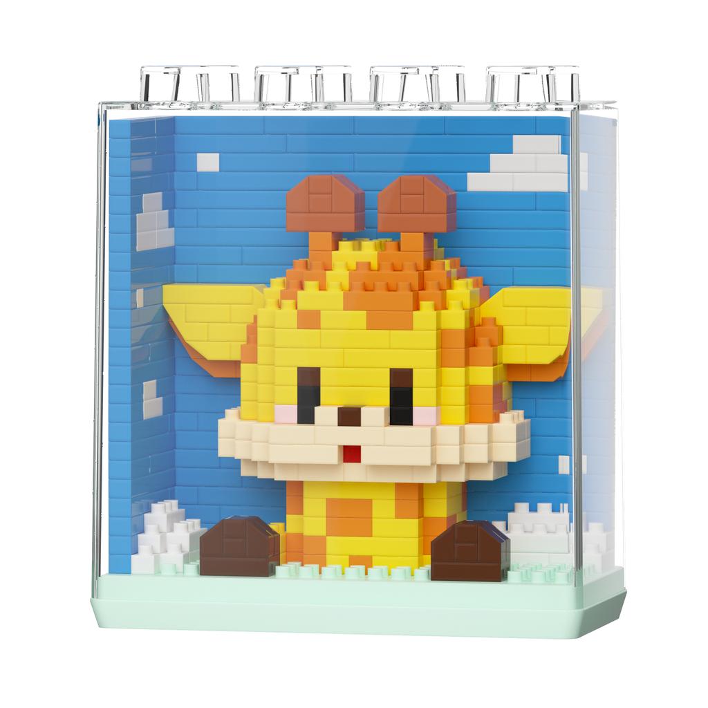 Non-Toxic Cute Animal Micro Panda Model Building Block Kids Mini Pets With Display Box City Cartoon Animal Diamond Bricks Toys
