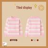 Tuhuang Kids' Thickened Pure Wool Color Block Stripe Sweater