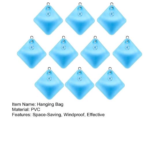 Pool Cover Hanging Bag Leakproof Square Swimming Pool Cover Weights Thick PVC Water Bags for Above Ground Pool Cover Antifreeze Winter Tarp Weights