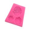 1 Piece Triple Lotus Leaf Silicone Mold Sugar Flipping Chocolate Biscuit Cake Mold Aromatherapy Decoration Mold