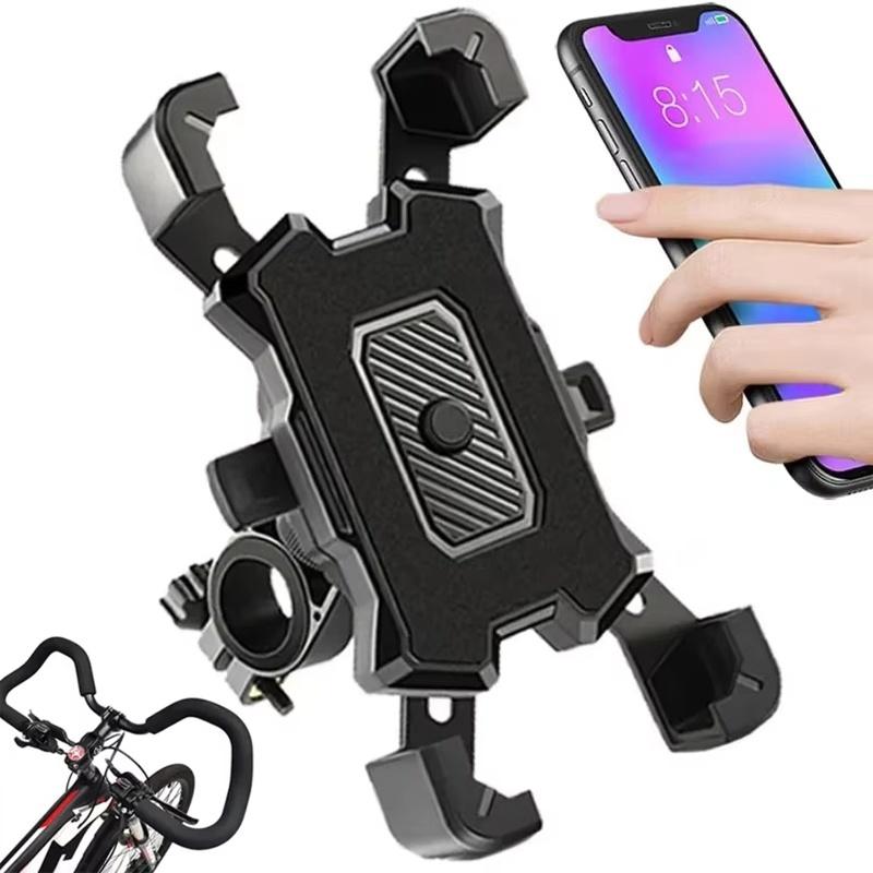 360° Rotation Bicycle Phone Holder Moto Rearview Mirror Handlebar Mount Compatible For IPhone Samsung Mobile Navigation Bracket