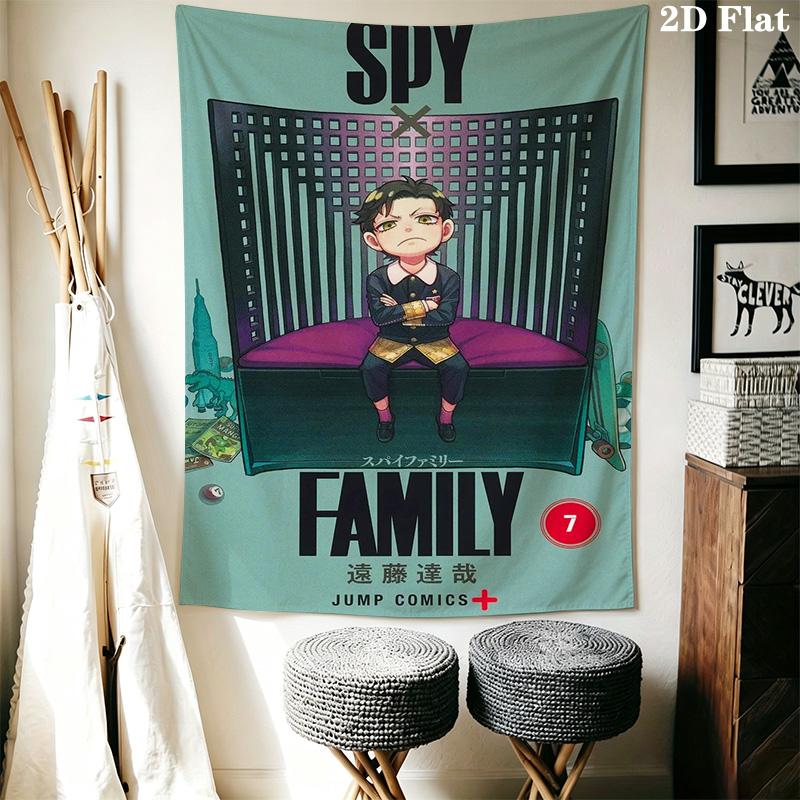 Spy X Family Movie Tapestry Fashion Print Background Cloth Work Of Art Home Decor Christmas Gift