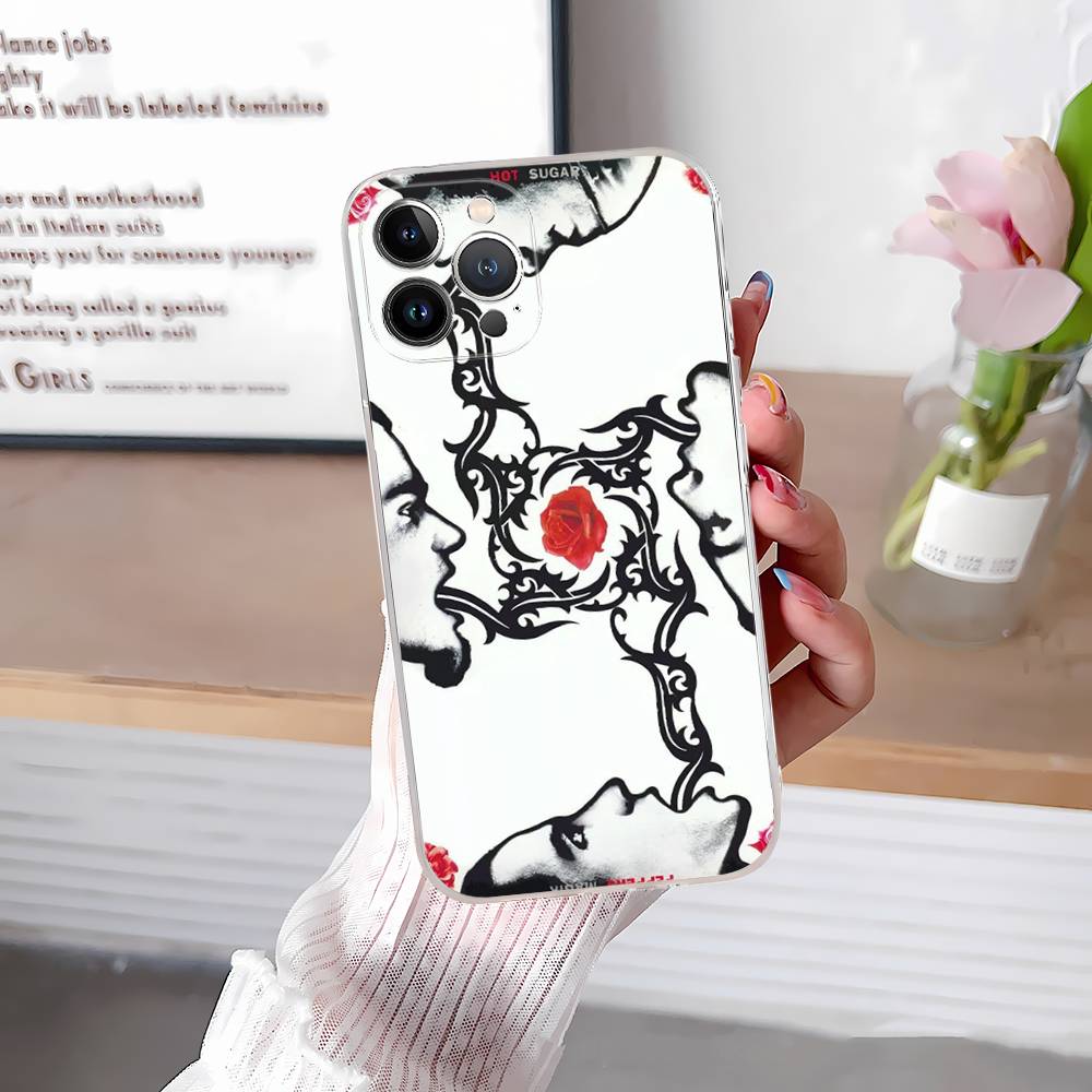 Popular Rock Band Red Hot Chili Peppers Transparent Phone Case for iPhone 17 Air 16 Pro Max 15 14 13 12 11Plus Shockproof Cover