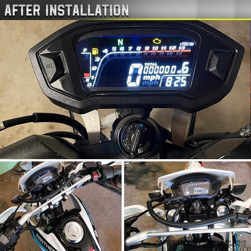 XXFF Motorcycle Speedometer LCDDisplay Universal Thermometer Digital Display Durable