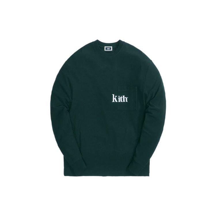 Kith Men s Stadium Green Long Sleeve Quinn Tee KH3994-302 S
