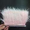 Natural Ostrich Feather Ribbon Trim 10M Diy Sewing Decor for Wedding Dress Clothing Craft Needlework Handicraft Feather Cloth