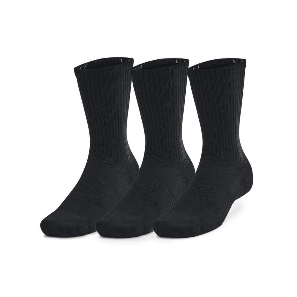Under Armour Unisex Training Cotton Crew Socks 3 Pairs 1386311-001 1386311-001 489559