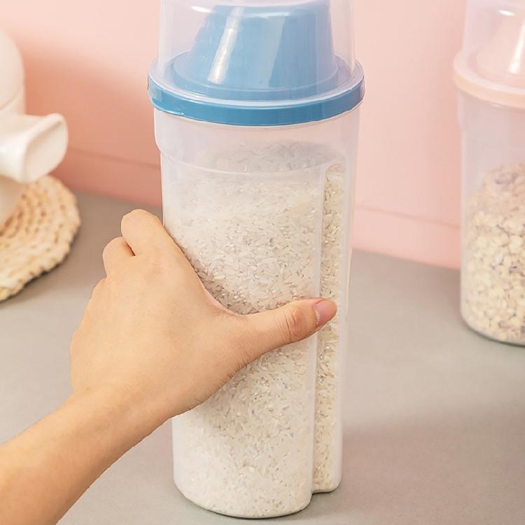 Plastförseglad burk Stor matförvaringslåda Spannmål Snacks Förvaringsburk Kök Matbehållare Matförvaringstank