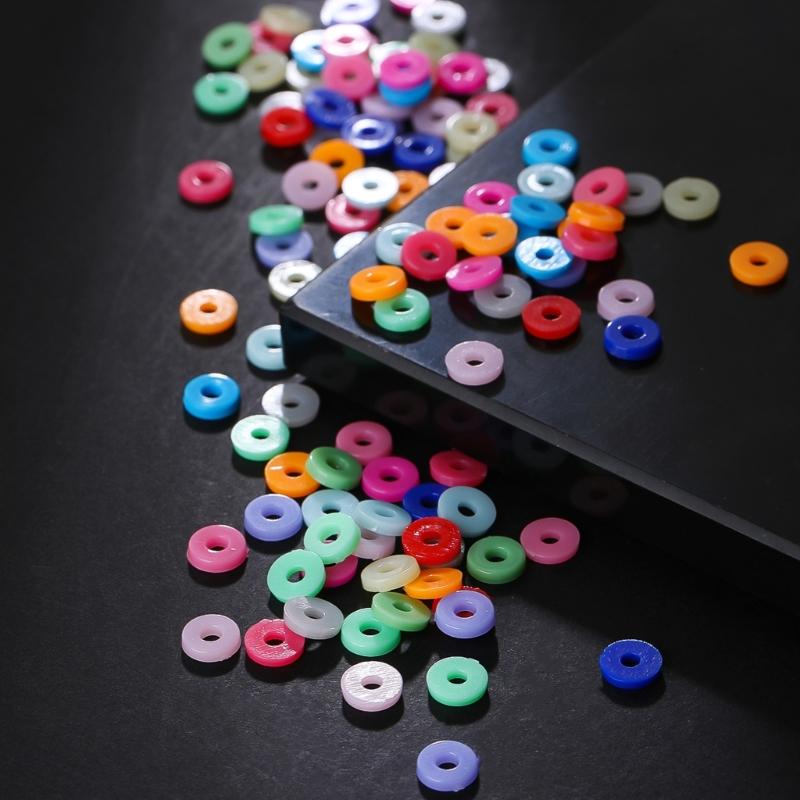 200PCS Spacer Beads Set for Bracelet Making Colorful Spacers for Necklace Jewelry Accessories Bracelet DIY Beads Supply
