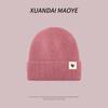 New Hat for Women In Autumn and Winter  Warm and Cold Versatile Knitted Hat with Velvet To Show Off Their Faces Small Wool Cold Hat for Men
