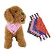 Adjustable Pet Bandana Collar Set Soft Lightweight Triangle Scarf for Dogs and Cats Comfortable Breathable Material with Secure Buckle