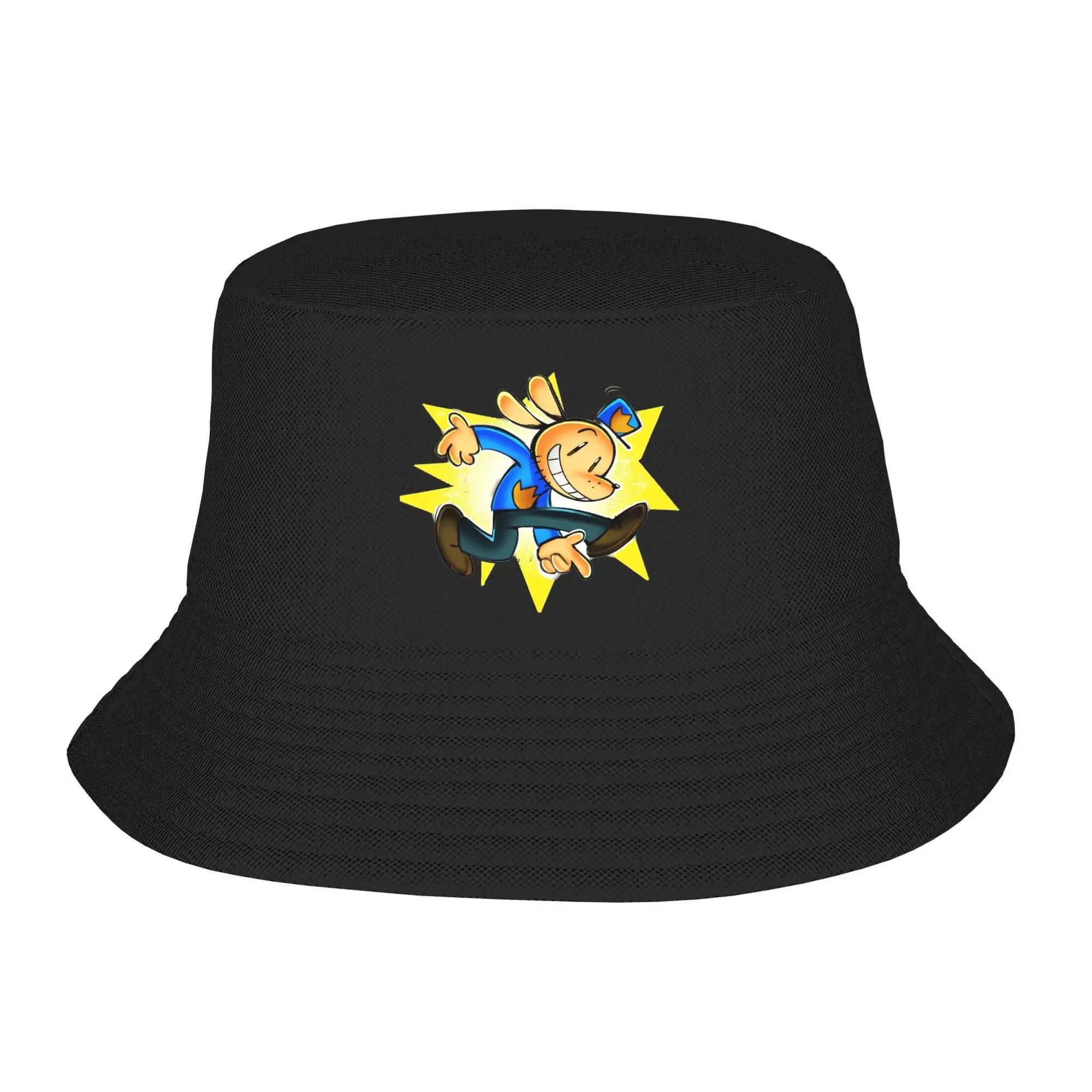 DogUnisex Bucket Hat Animation Streetwear FisherUnisex Caps For Women Casual Beach Travel Visor Hats Foldable Design CapBucket hat One Size