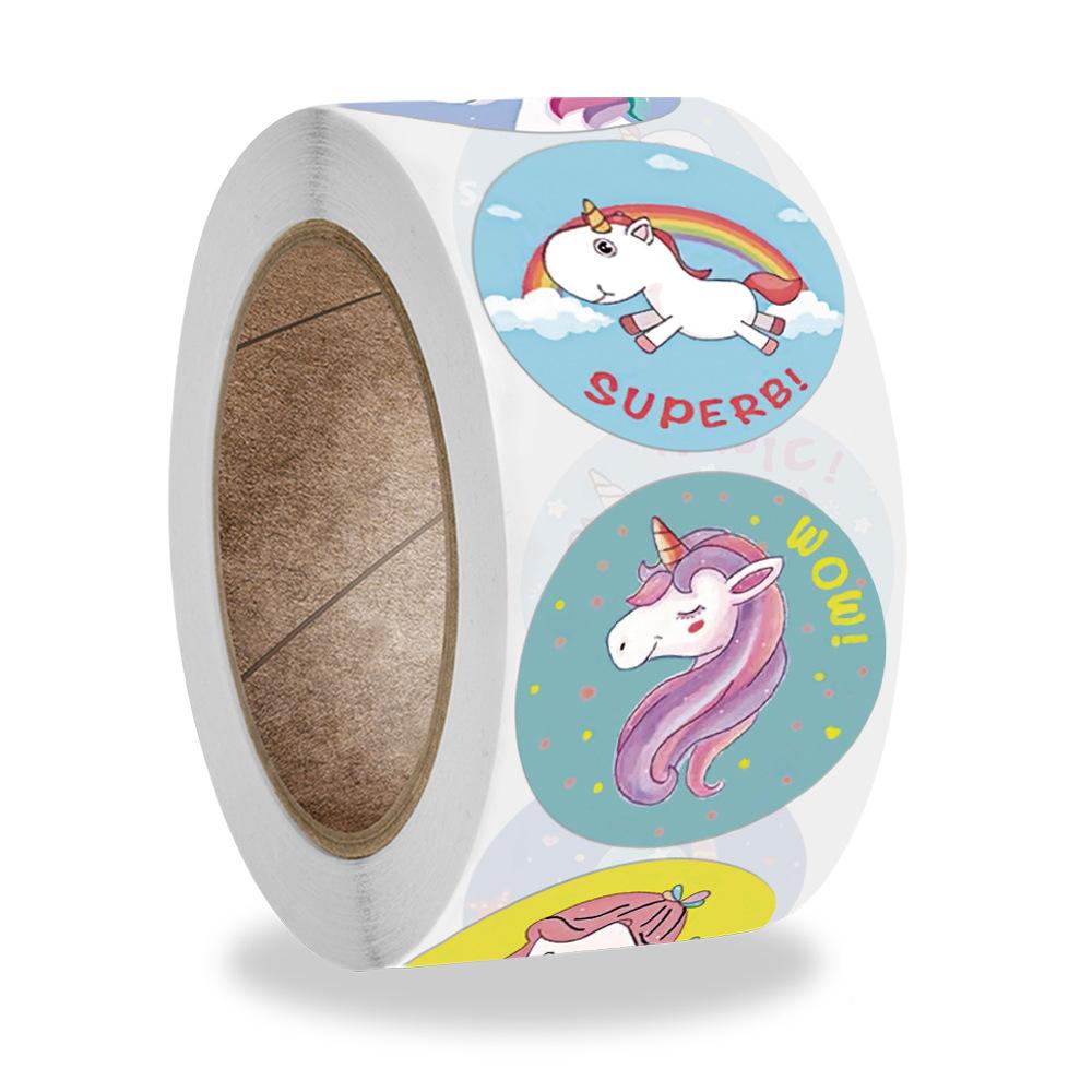 100-500Pcs First-Class Animal Superior-Grade Unicorn First-Class Sticker Youngsters First-Class Reward Superior-Grade Sticker Superior-Grade Gift
