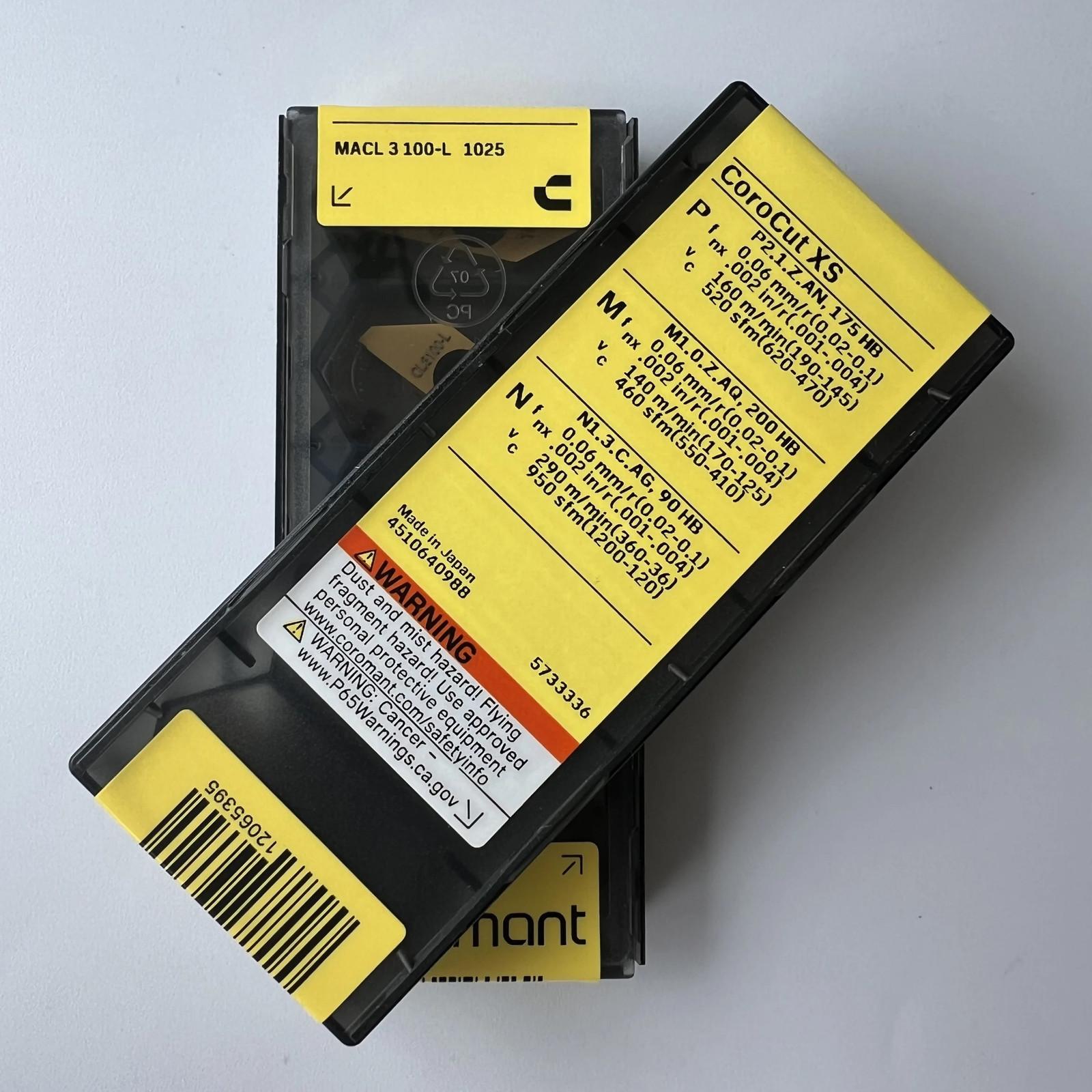 

MACL3100-L 1025 / Industrial indexable Carbide Inserts 10 Pcs