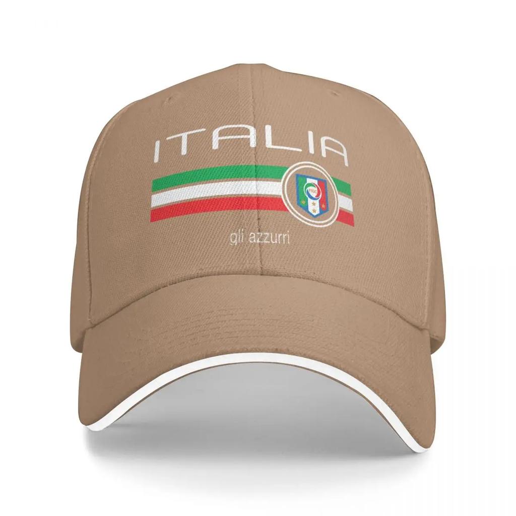 Calcio  Italia (Casa Blu) Cappellino da Baseball Taglia Grande Cappello Cappellino Sportivo Unisex Donna