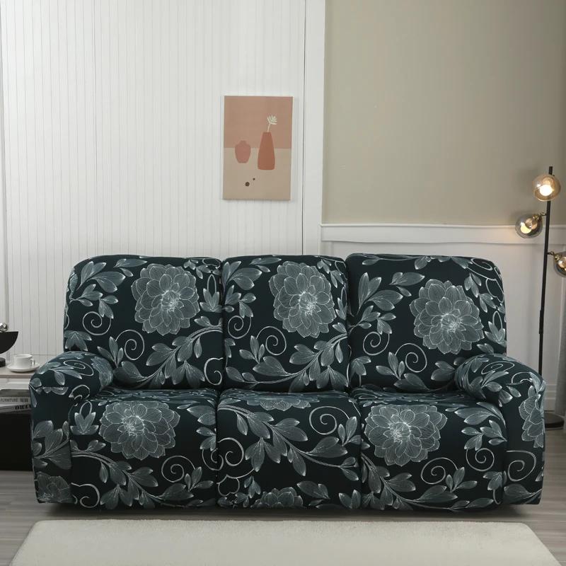 2/3 Seater Spandex Recliner Sofa Cover Stretch Couch Protector for Living Room Relax Lazy Boy Armchair Covers for Home Decor