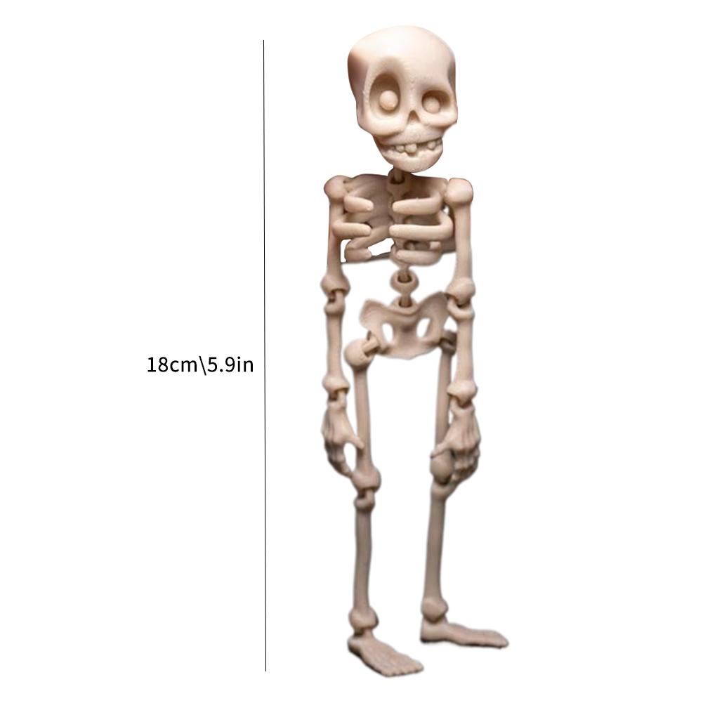 Mini Colorful Skeleton Fridge Magnets Funny Halloween Bone Decor Magnetic Toys Refrigerator Home Halloween Party Decoration