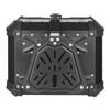 45L Motorcycle Rear Box Aluminium Alloy Tail Box Carrier Tool Case Universal Motorbike Trunk With Fitting Plate and Fixings