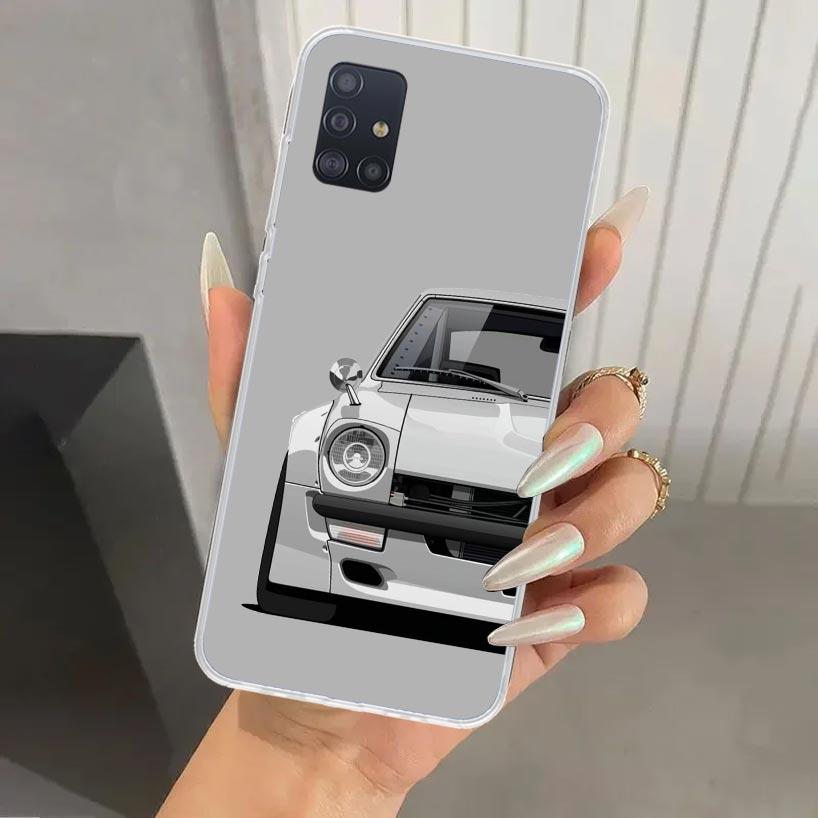 JDM Sports Cars Male Men Phone Case for Samsung Galaxy A52 A32 A22 A12 A02S A50S A30S A10S Note 20 Ultra 10 Plus S10 A31 A20 A71