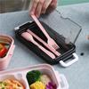 Lunchbox, Bento-Box für Studenten, Büroangestellte, doppellagiger Mikrowellen-Heiz-Lunchbehälter, Lebensmittelaufbewahrungsbehälter