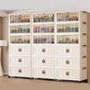 Double Door Folding Wardrobe - Large Capacity, No-Assembly Plastic Storage Cabinet for Bedroom or Baby Room