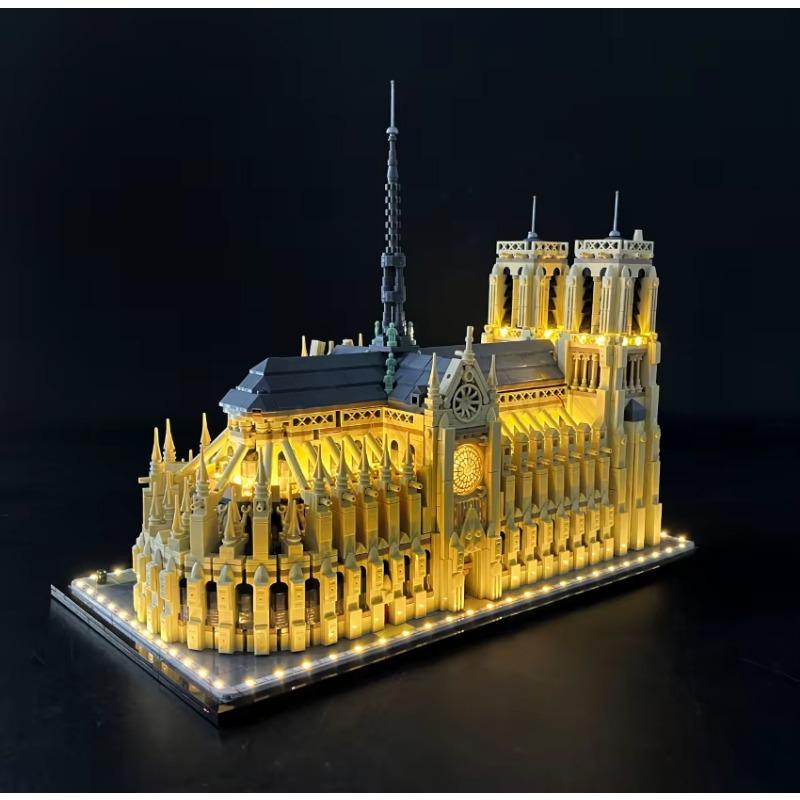 

Всемирно известная архитектура собор Парижской Богоматери в Париже строительный блок 21061 сборная модель кирпич развивающие игрушки подарок для детей