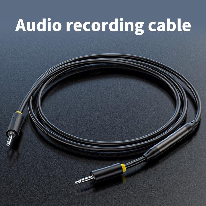 3.5mm to 3.5mm Auditory Cable Bidirectional Recording For Headphones and Smartphones Seamlessly Music Experience