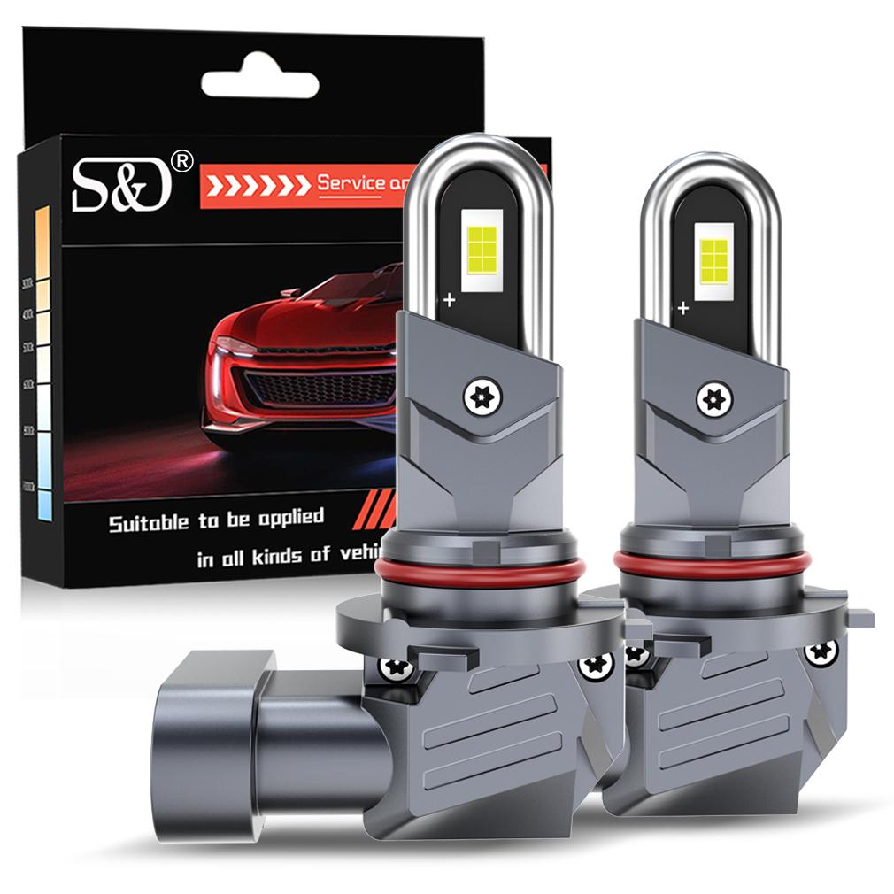 2Pcs H4 H7 LED Headlights Canbus H11 H8 HB3 9005 HB4 9006 Light Bulbs 20000Lm U-Shaped Copper Tube Car Lights Fanless Headlamp 6000K White 12V