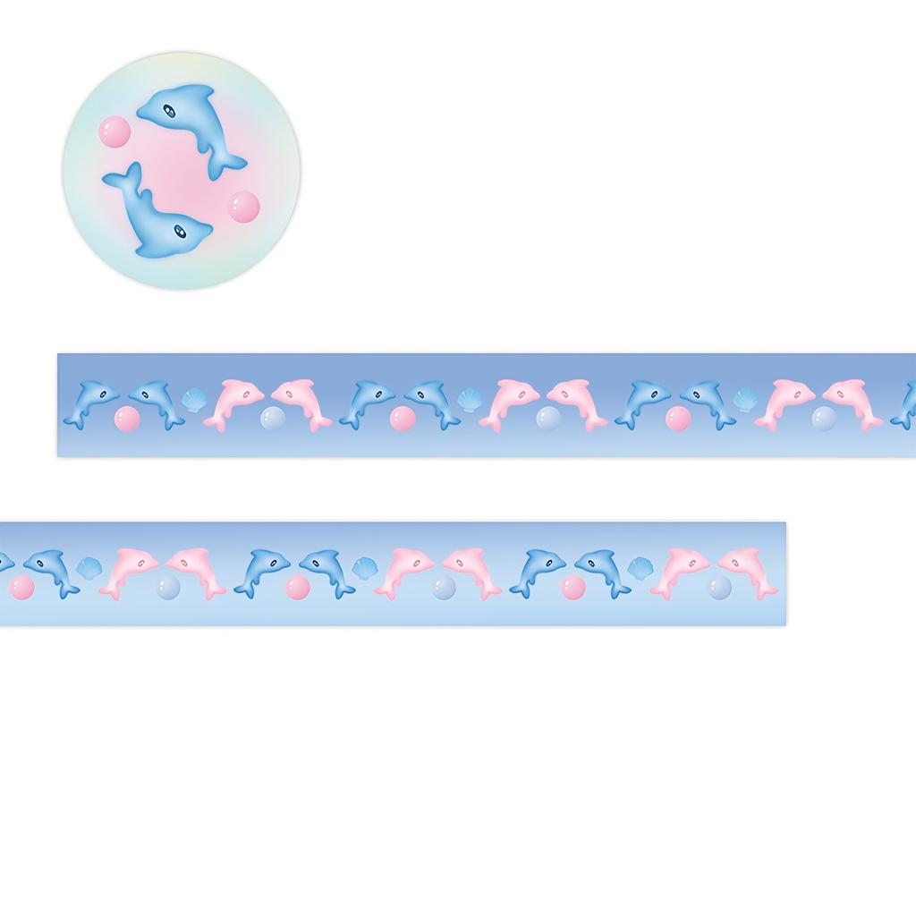 1 Roll Cute Cartoon Washi Tape, Assorted Patterns, Single Use Paper Material, Decorative Adhesive Tape for Scrapbooking and Crafting