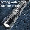 New Digital ABS Flashlight with Strong Light Zoom, Long-lasting Camping LED Light Outdoor Portable Searchlight