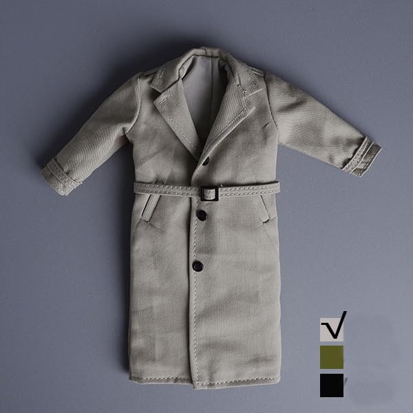 

1/12 scale fashion coat, windbreaker, military British long trench coat (body, head, shoes, etc. not included)
