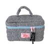 For Travel And Gym Use Convenient Hand Carry Plaids Cosmetic Storage Bag Large Capacity Quilted Heart Embroidery